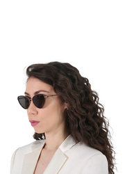 Polaroid Polarized Full-Rim Cat Eye Burgundy Sunglasses for Women, Grey Gradient Lens, PLD6148/S/X LHF55M9, 55/18/145