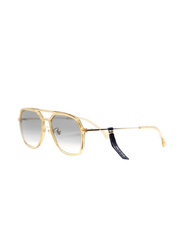Lozza Full-Rim Aviator Gold Sunglasses Unisex, Grey Lens, SL4215M 0760, 56/18/140