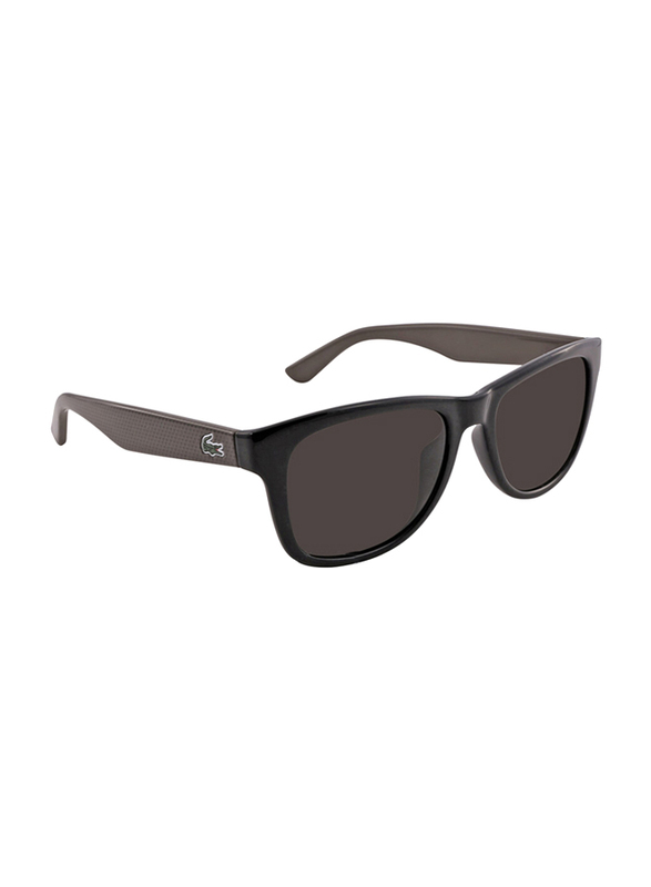 Lacoste Full-Rim Black Square Sunglasses Unisex, Brown Lens, L734S 001, 52/18/140