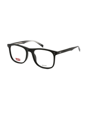 Levi'S Full-Rim Square Black Frame for Men, LV5004 0807 00, 52/18/145