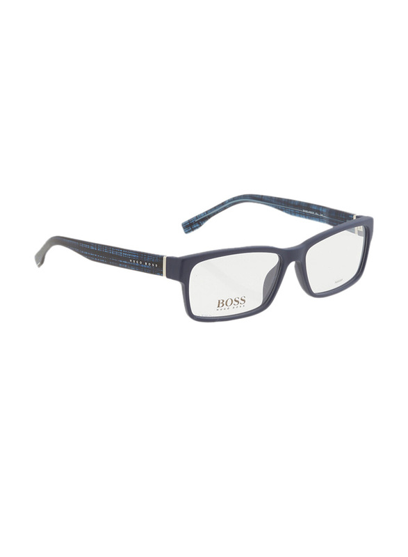 

Hugo Boss Full-Rim Rectangular Blue Frame for Men, BO0797 IT 0FLL 00, 56/15/140