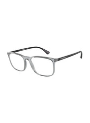 Emporio Armani Full-Rim Square Grey Frame for Men, EA3177 5090, 53/18/145