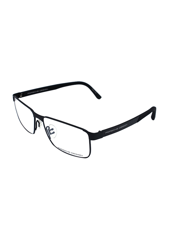 Porsche Design Full-Rim Rectangle Black Eyeglass Frame for Men, P8222 E, 56/15/140
