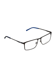 Mont Blanc Full-Rim Rectangular Black Eyewear Frames For Men, Mirrored Clear Lens, MB0106O 004