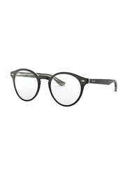 Ray-Ban Full-Rim Square Black Eyeglass Frames Unisex, Transparent Lens, RX5376 5912, 49/21/145