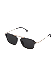 Lozza Full-Rim Square Glossy Black Sunglasses For Men, Smoke Lens, SL4246 520700, 52/18/145