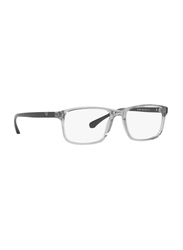 Emporio Armani Full-Rim Rectangle Grey Frame for Men, EA3098 5029, 53/18/140