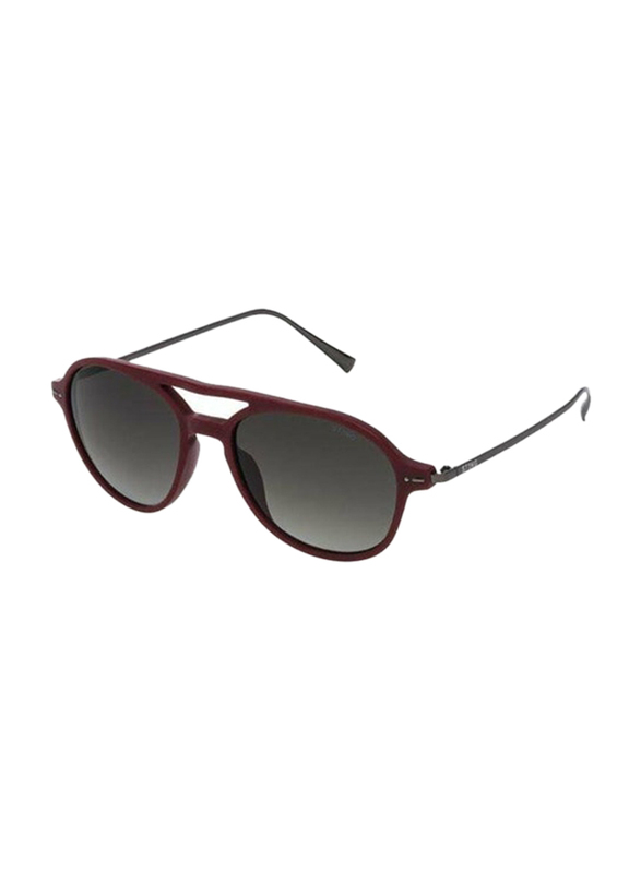 Sting Full-Rim Aviator Red Sunglasses Unisex, Black Lens, SST006 532GHM, 53/18/140