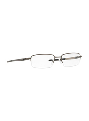 Oakley Half-Rim Rectangle Brown Eyeglass Frames Unisex, Transparent Lens, 0OX5125 0354, 54/17/152