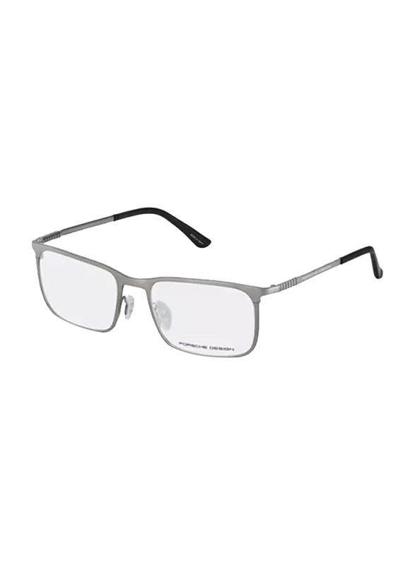 Porsche Design Full-Rim Square Silver Eyewear Frame for Men, P8294 E87 C, 54/18/140