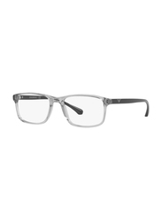 Emporio Armani Full-Rim Rectangle Grey Frame for Men, EA3098 5029, 53/18/140