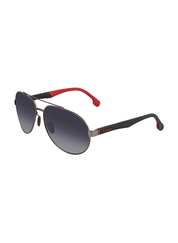 Carrera Full Rim Aviator Ruthenium Sunglasses for Men, Grey Lens, 8025/S 0R80, 63/14/135