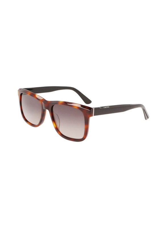 

Calvin Klein Full-Rim Square Havana Black Sunglasses for Men, Brown Gradient Lens, CK22519S 236, 56/18/145