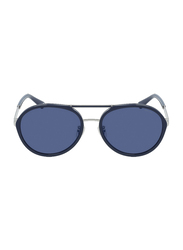 Police Full-Rim Aviator Blue Sunglasses for Men, Blue Lens, SPLA57