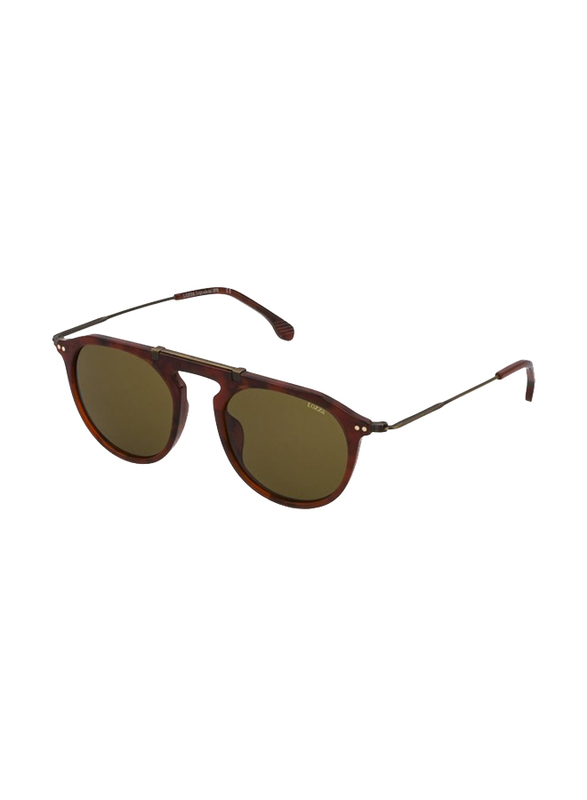 Lozza Full-Rim Round Shiny Brown Sunglasses Unisex, Brown Lens, SL4261 5109BD, 51/20/140