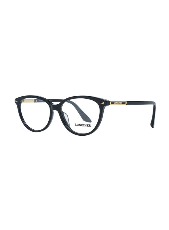 Longines Full-Rim Cat Eye Black Eyewear For Women, LG5013-H 001, 54/14/140