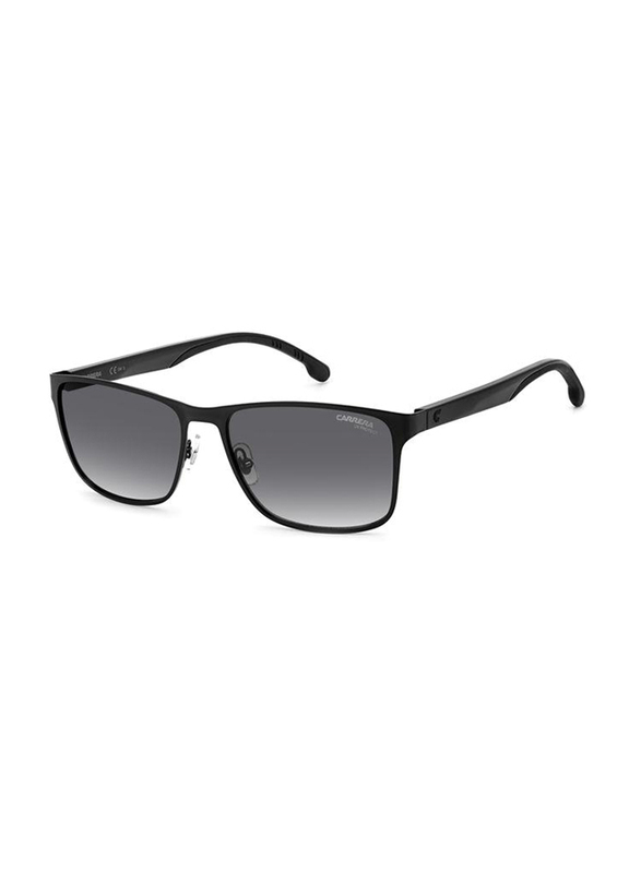Carrera Full-Rim Square Black Sunglasses for Women, Grey Lens, CA2037T/S 807559O, 55/16/145