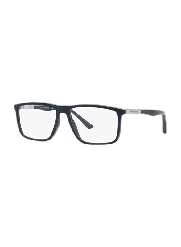 Emporio Armani Full-Rim Rectangle Blue Frame for Men, EA3221 5088, 54/16/145