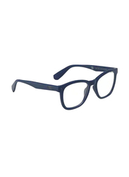 CR7 Full-Rim Cat Eye Matte Dark Blue Eyeglass Frames Unisex, Transparent Lens, MVPB5001 021