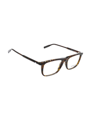 Mont Blanc Full-Rim Square Black Eyewear Frames For Men, Mirrored Clear Lens, MB0012O 002