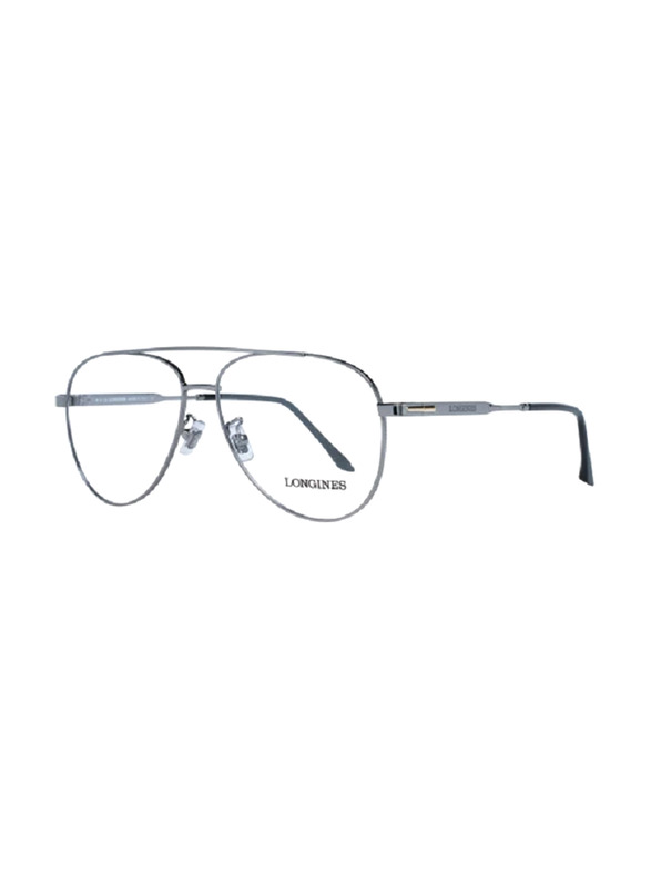 Longines Full-Rim Aviator Gunmetal Eyewear For Men, LG5003 H 008, 56/13/145