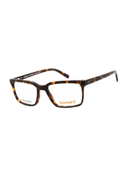 Timberland Full-Rim Rectangle Havana Frames for Men, TB1580 056, 54/17/145