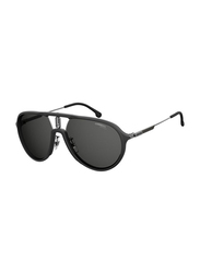 Carrera Full Rim Aviator Black Sunglasses Unisex, Black Lens, CA1026/S 0003, 59/16/135