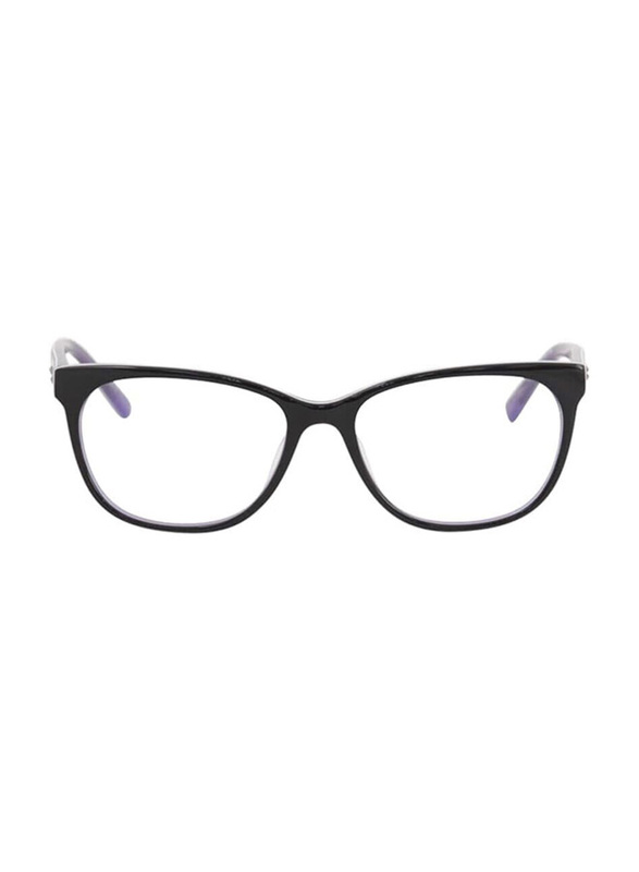 Bebe Full-Rim Square Blue Eyewear Frames Unisex, Mirrored Clear Lens, BB5108