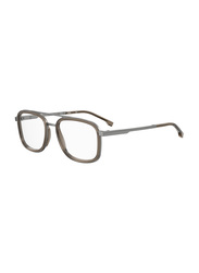 Hugo Boss Full-Rim Square Ruthenium Frame for Men, BO1255 0WIJ, 54/19/145