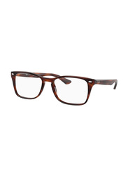 Ray-Ban Full-Rim Square Havana Frame Unisex, 0RX5228M 2144, 56/17/145