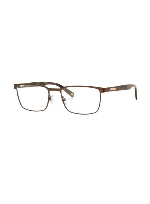 Banana Republic Full-Rim Rectangle Brown Eyewear Frames For Men, Mirrored Clear Lens, Nathanael 04IN 00