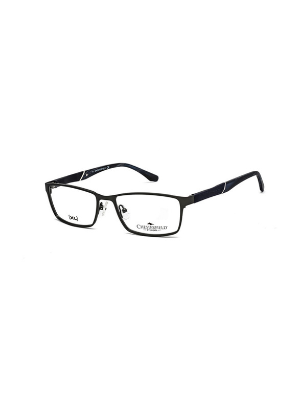 Chesterfield Full-Rim Rectangle Grey Frame for Men, CH67XL 0FRE 00, 56/17/145