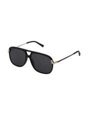 Sting Full-Rim Round Sunglasses for Men, Black Lens, SST308 570700