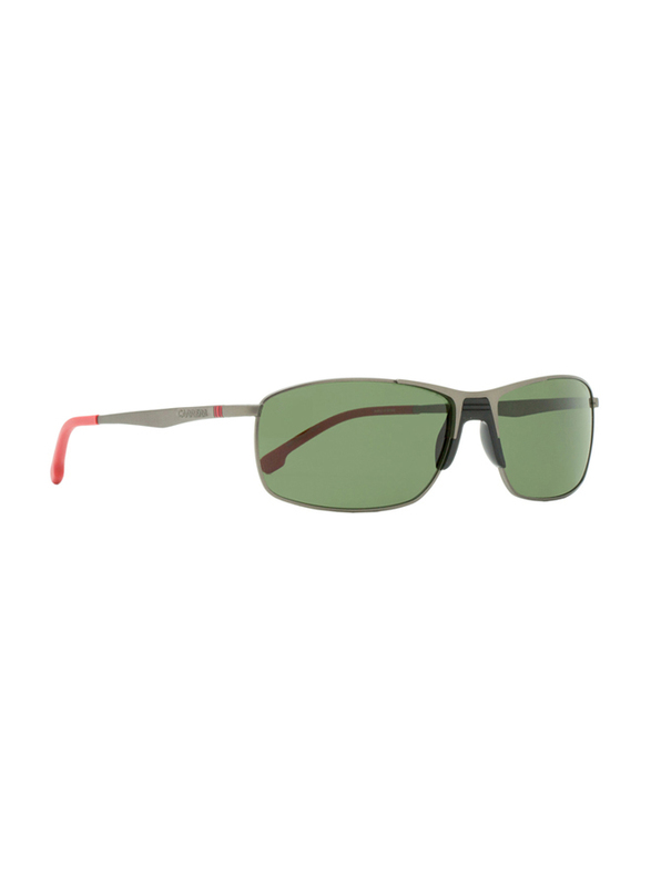 Carrera Full Rim Rectangular Dark Ruthenium Sunglasses for Men, Polarized Green Lens, CA8039S 0R80 UC 6015, 60/15/135