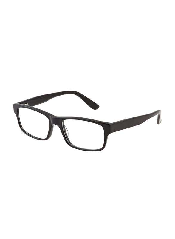 Lacoste Full-Rim Black Rectangular Sunglasses for Men, Transparent Lens, L2705 001, 53/17/140