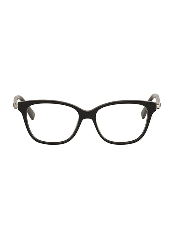 Longchamp Full-Rim Square Black Sunglasses for Women, Transparent Lens, LO2631 001, 52/15/140