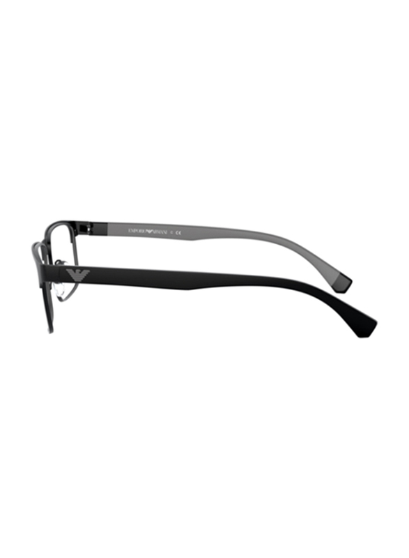 Emporio Armani Full-Rim Rectangle Black Frame for Men, EA1105 3014, 54/17/145