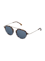 Lozza Full-Rim Round Brown Unisex Sunglasses, Grey Lens, SL4247 510WTG, 51/20/140