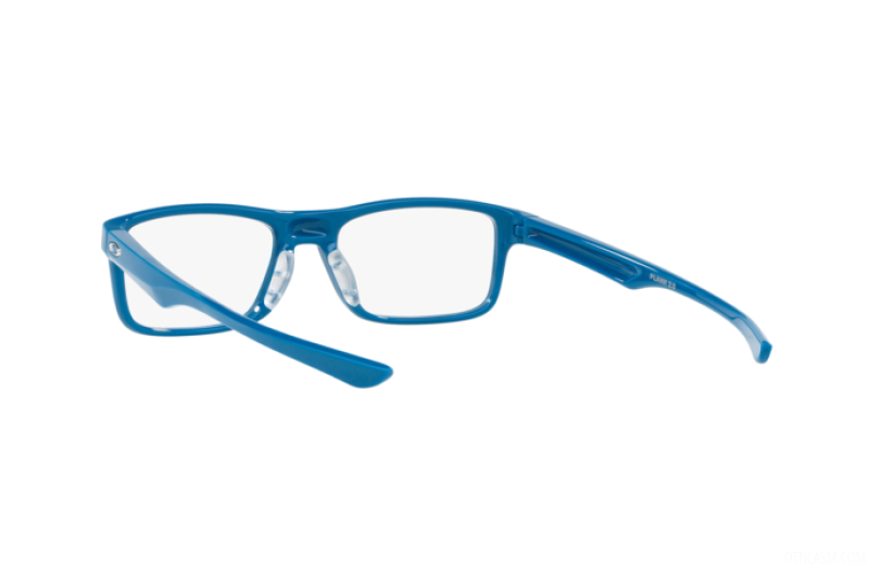 Oakley Plank 2.0 Full-Rim Rectangle Blue Eyeglass Frame Unisex, Clear Lens, 0OX8081 808105, 51/32.9/139