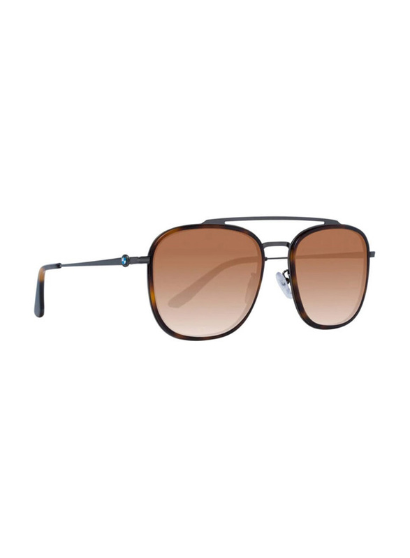 BMW Polarized Full-Rim Square Multicolour Sunglasses For Women, Brown Lens, BW0015 08F