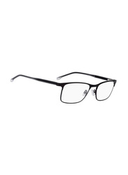 Hugo Boss Full-Rim Rectangle Black Eyewear Frames For Men, Mirrored Clear Lens, 0967 0YZ4 00