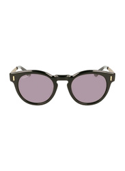 Calvin Klein Full-Rim Phantos Black Sunglasses Unisex, Black Lens, CK21527S 001, 50/21/150