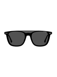 Carrera Full-Rim Square Clip-On Black Sunglasses Unisex, Grey Blue Lens, 2023T/C 0807 IR, 48/18/135