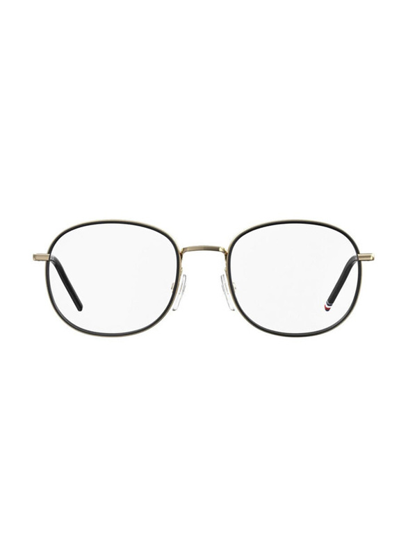 Tommy Hilfiger Full-Rim Rectangle Silver Eyewear Frames For Men, Mirrored Clear Lens, TH 1726 0J5G 00