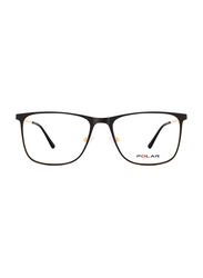 Polar Full-Rim Square Matte Black Clip On Frame Unisex, Smoke Lens, 515 78, 55/17/143