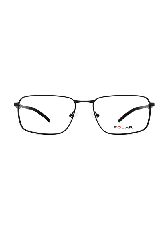 Polar Full-Rim Rectangle Metallized Black Frame Unisex, Marshall 76, 55/17/135