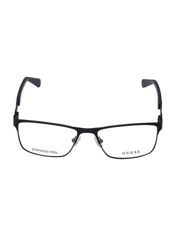 Guess Half-Rim Rectangle Matte Blue Frames Unisex, GU1928 091