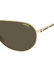 Carrera Full-Rim Pilot Matte Gold Sunglasses Unisex, Brown Lens, GIPSY65 AOZ6470, 64/11/135