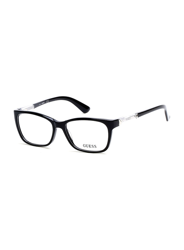 

Guess Full-Rim Square Shiny Black Frames for Women, GU2561 001, 53/15/135