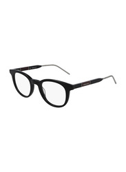Gucci Full-Rim Round Black Eyeglasses Frame for Men, Transparent Lens, GG0845O 001, 47/21/145